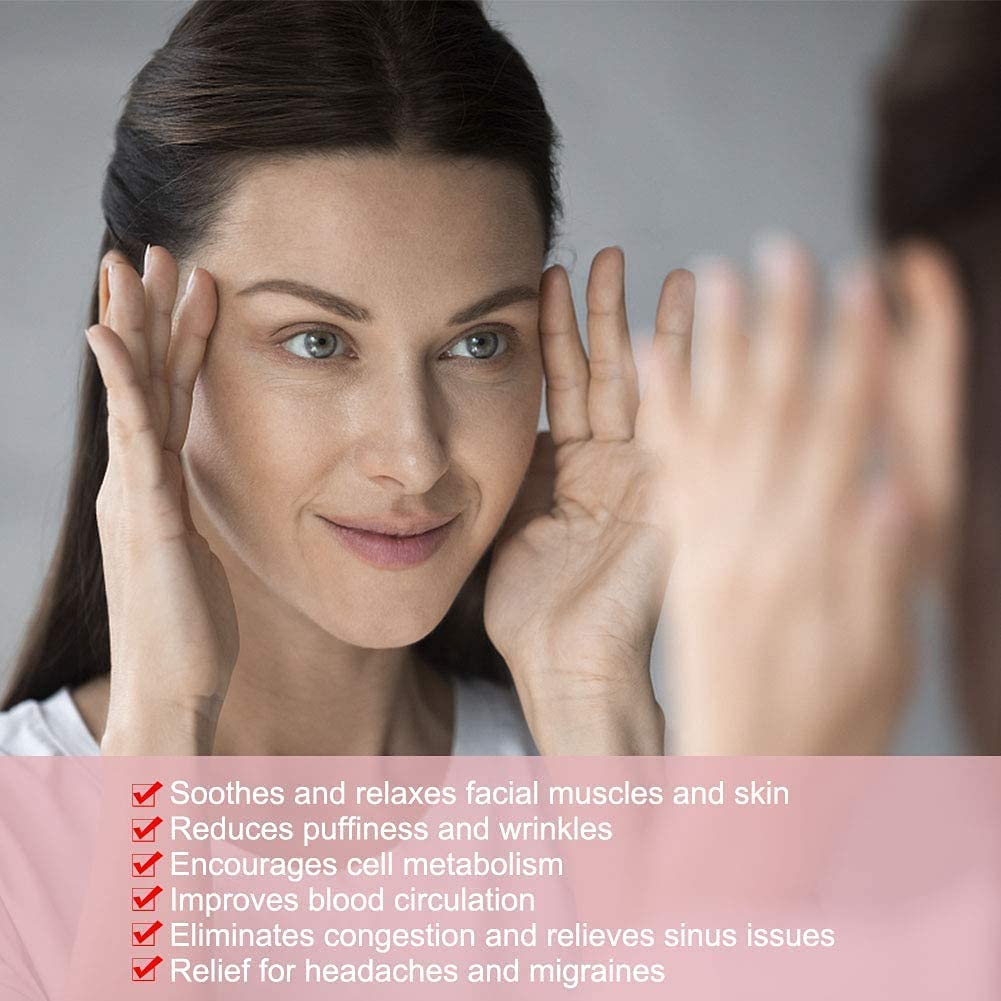 ideayard Rose Quartz Eye Mask, Mini Eye Mask Natural Quartz Mask for Eliminate Wrinkles Puffiness