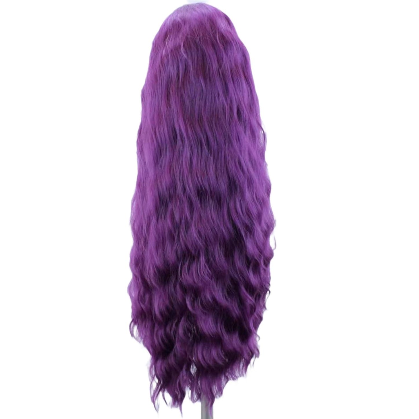 Greenmirr Wavy Deep Purple Lace Front Wig 13x4 Lace Front 24in