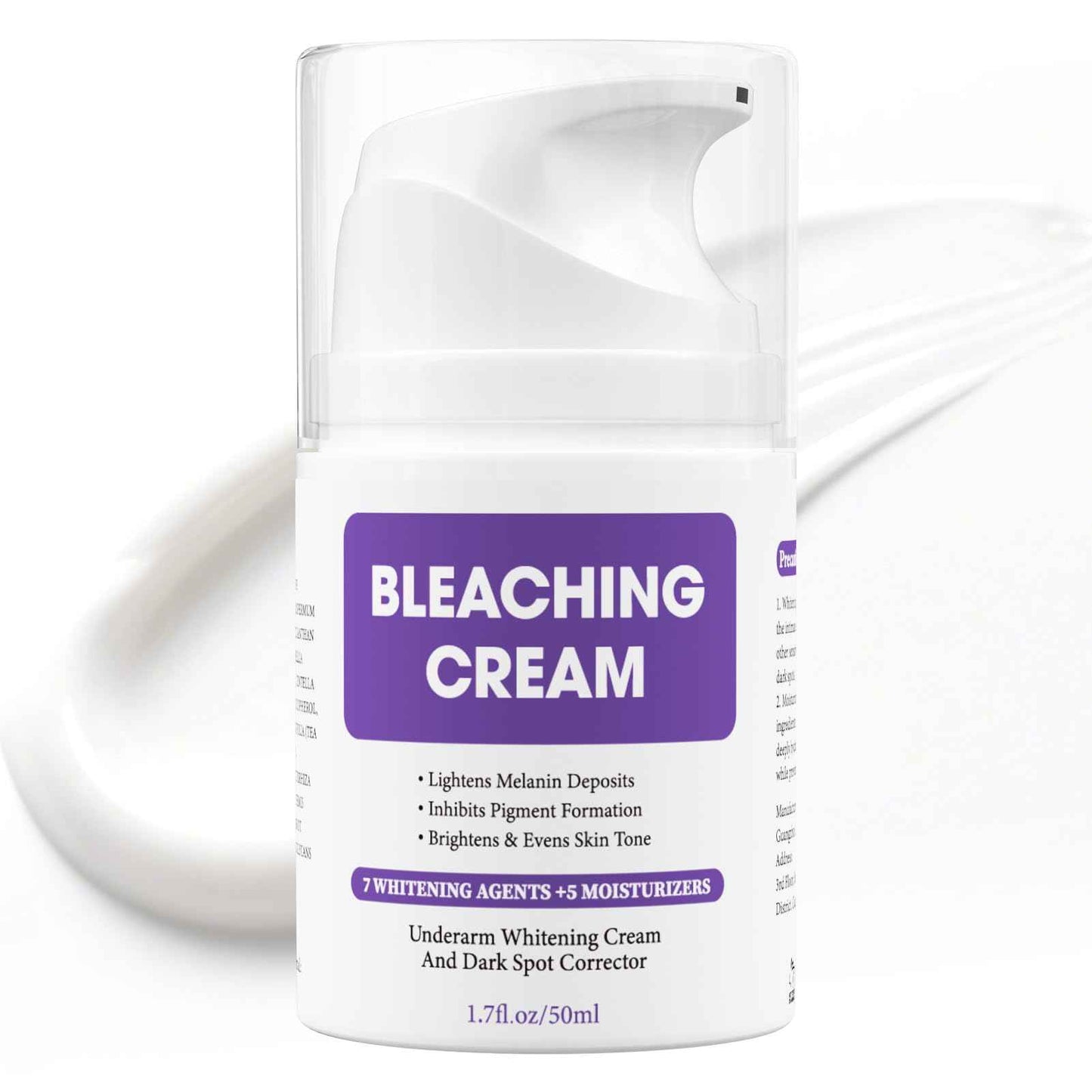 Dark Spot Remover for Body, Skin Bleaching Cream with Vitamin C for Intimate Areas, Skin Lightening Cream Dark Spot Corrector for Underarms, Knees, Face, Elbows, Inner Thighs & Bikini Line,1.7fl oz