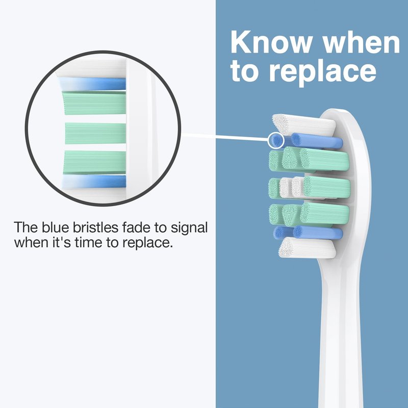 12 Pack Replacement Toothbrush Heads for Philips Sonicare Replacement Heads C2,C1,4100, Electric Replacement Brush Head for Phillips Sonicare Brush C2, C1, 4100, for Sonic Care Toothbrush,White