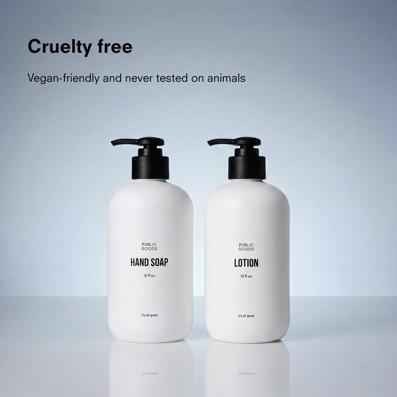Public Goods Body & Hand Lotion for Women & Men | Natural Moisturizing Daily Lotion for Dry & Itchy Skin | Paraben & Sulfate Free | Made with Organic Essential Oils | Made in Canada | 12 Fl Oz Bottle