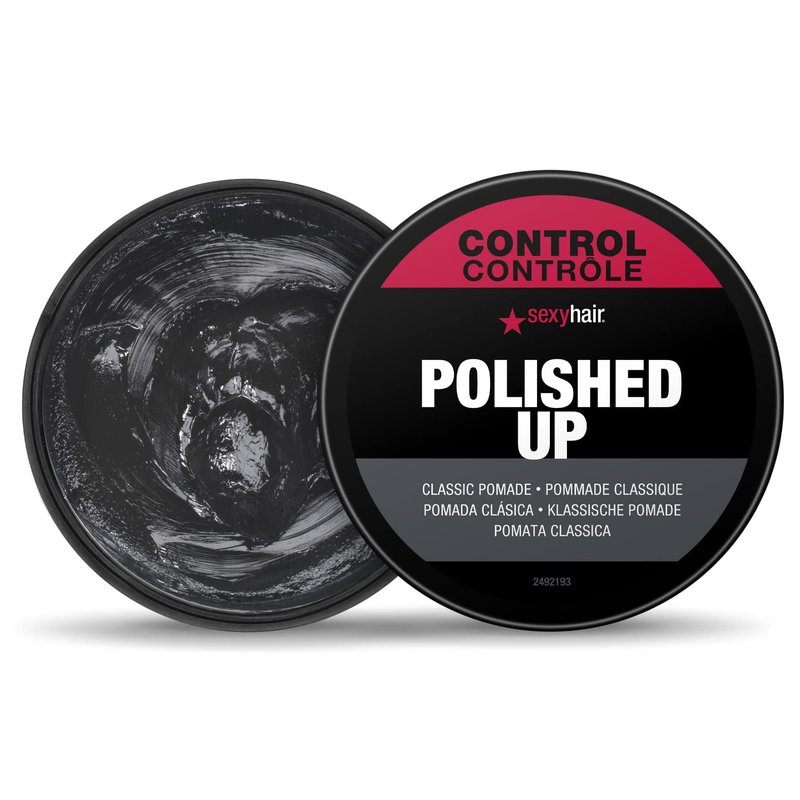 SexyHair Polished Up Pomade - Classic Shine & Easy Wash Out | Perfect for Sleek Styles