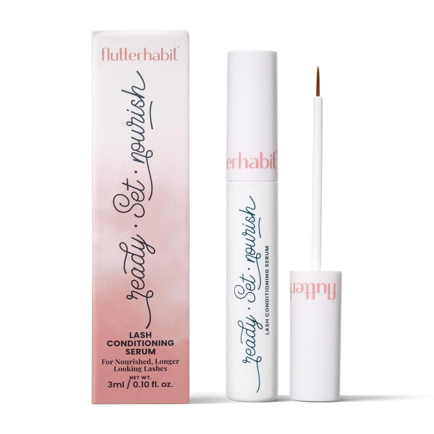 FlutterHabit Lash Conditioning Serum | Thicker & Fuller Peptide Formula - 3ML