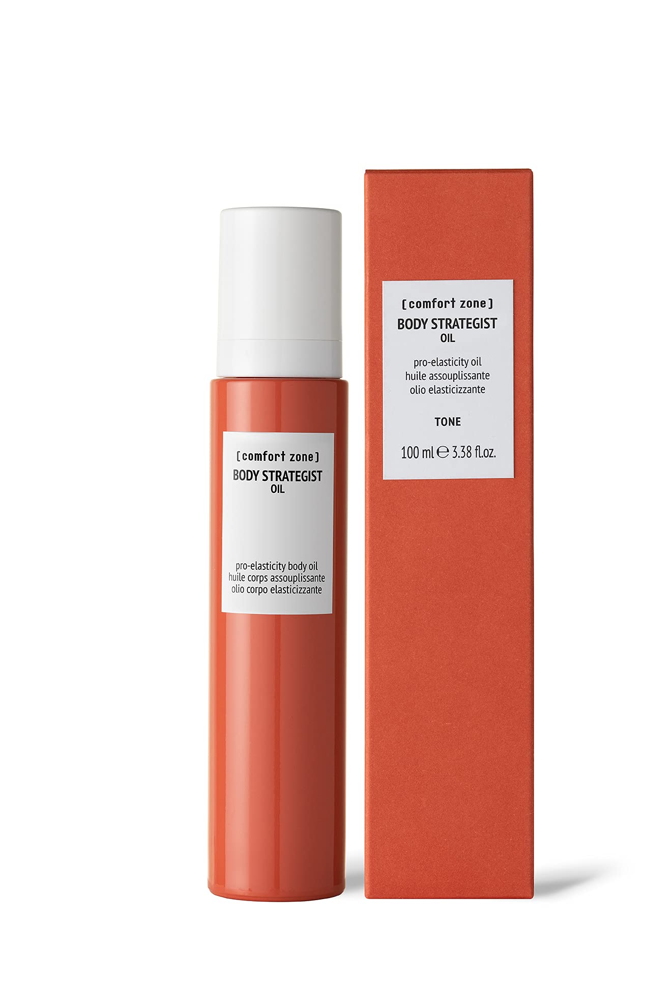 [ comfort zone ] Body Strategist Oil, Elasticizing Body Oil, Targets Stretch Marks, Loss of Tone, Pregnancy Safe Firming Treatment, Natural Ingredients, Vegan, Made in Italy, 3.38 Fl Oz