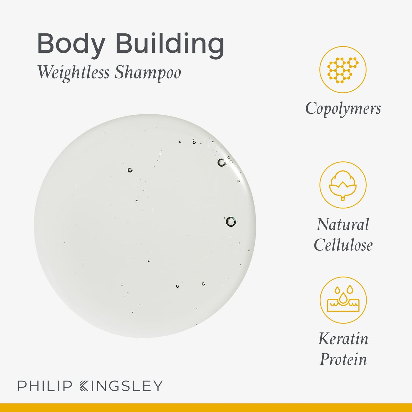PHILIP KINGSLEY | Body Building Weightless Shampoo | Volumizing Shampoo for Fine, Limp, Flat, Flyaway Hair | Hydrates, Thickens, Lifts and Adds Volume and Shine | 33.8oz