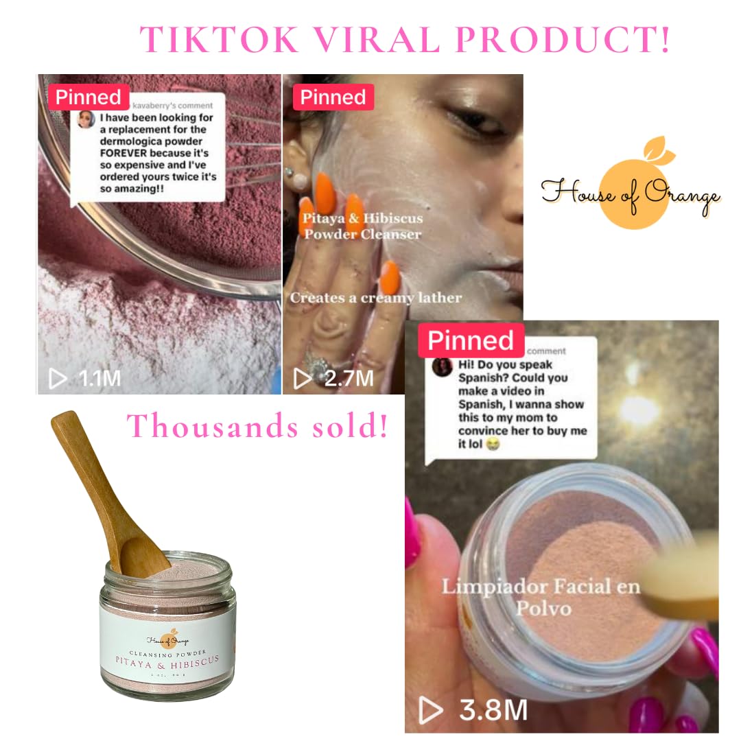 House of Orange Gentle Natural Exfoliating Cleanser for Dark Spots, Radiant Skin, Soft Skin, Clear Skin