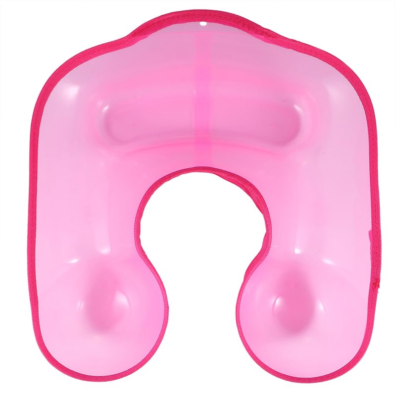 FRCOLOR Waterproof Hair Perm Neck Tray 12.6X13.78X2.95In Plastic Hairdressing Bowl for Salon and Home DIY Hair Styling Perm Solution Catcher