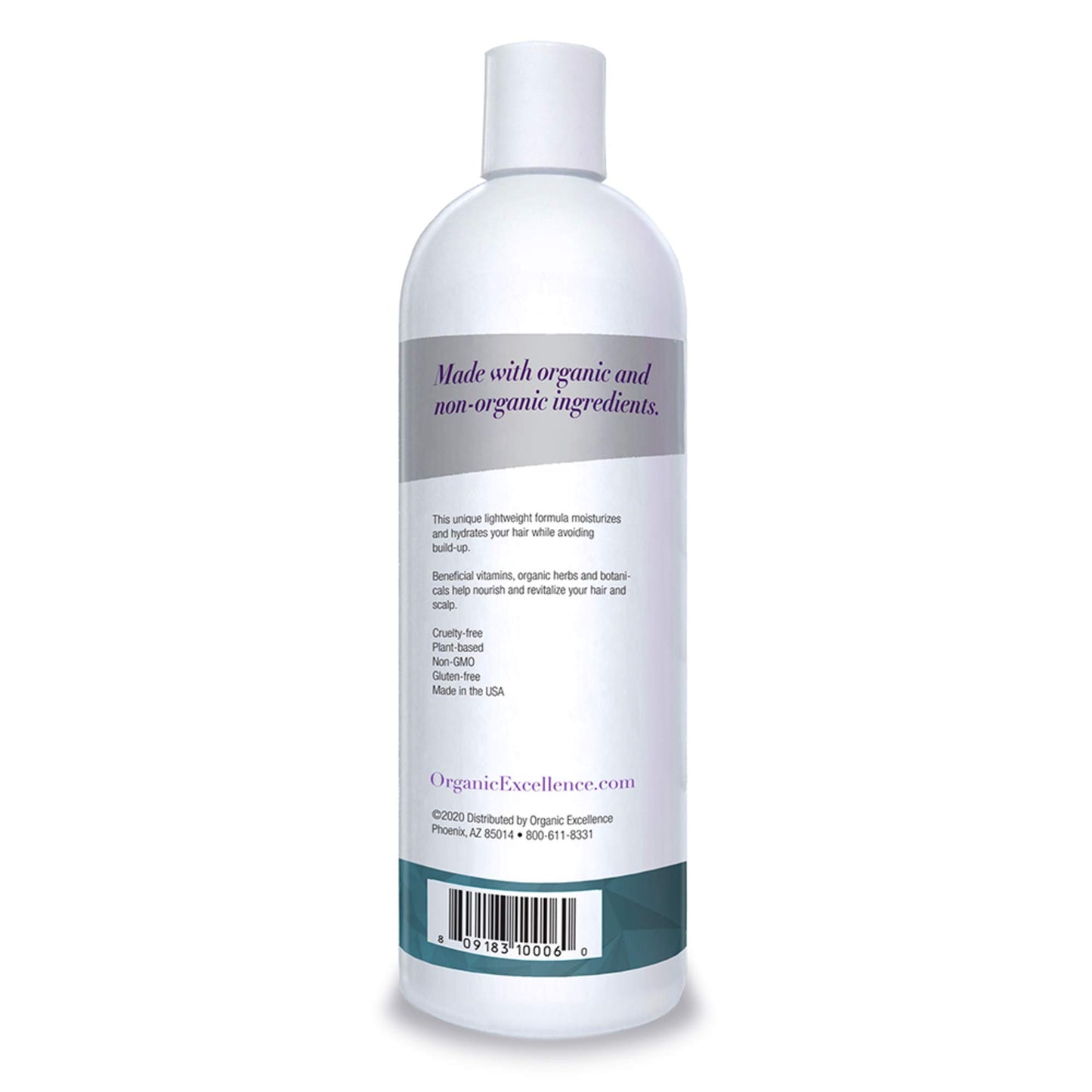 Organic Excellence Wild Mint Conditioner, Moisturizing, Lightweight 16 oz