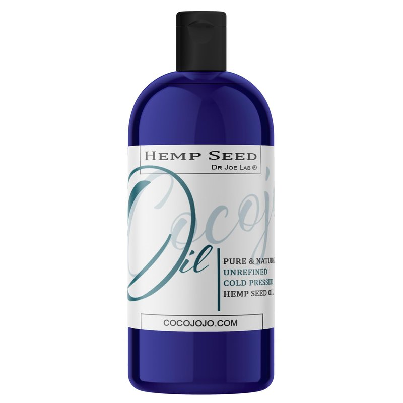 cocojojo Hemp Seed Oil - Pure, Unrefined, Cold Pressed, Undiluted, Raw, Vegan, Non GMO, Bulk Carrier Oil - 32 oz - 1 Quart - Extra Virgin, DIY, Soap, Essential Oils, Formulas
