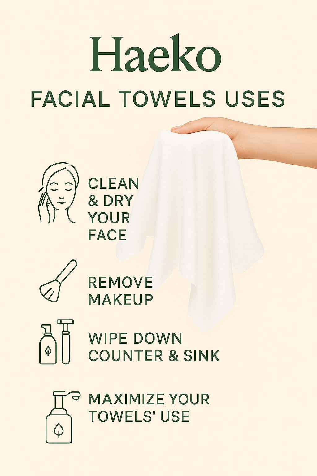 Haeko Clean Face Towels