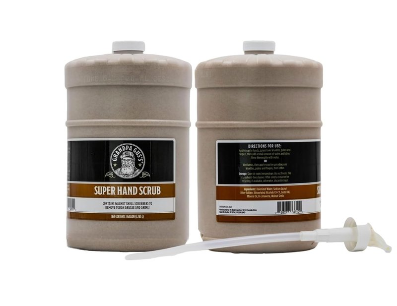 Grandpa Gus's Hand Scrub - Natural Walnut Shell Degreaser for Mechanics | 1 Gallon