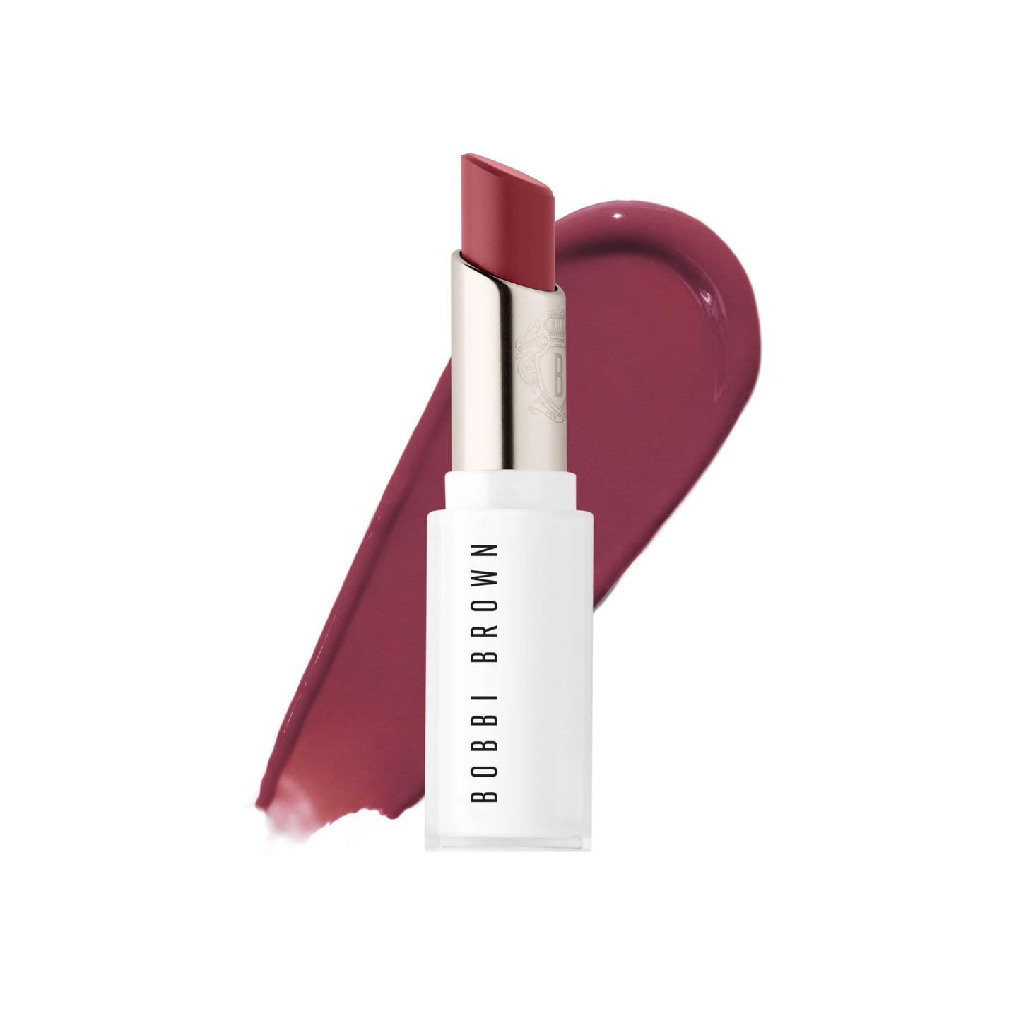 Bobbi Brown Extra Color Shine | Lipstick-Like Color with Balmy Hydration & Water-Glazed Shine | Jojoba & Safflower Botanical Blend, 0.1 Ounce, Nude Rose
