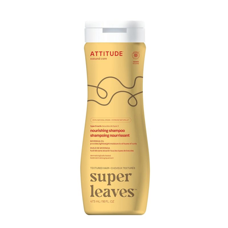 Nourishing Shampoo for Curly Hair - Moringa Oil, EWG Verified | Vegan, Lightweight Moisture, 16 Fl Oz