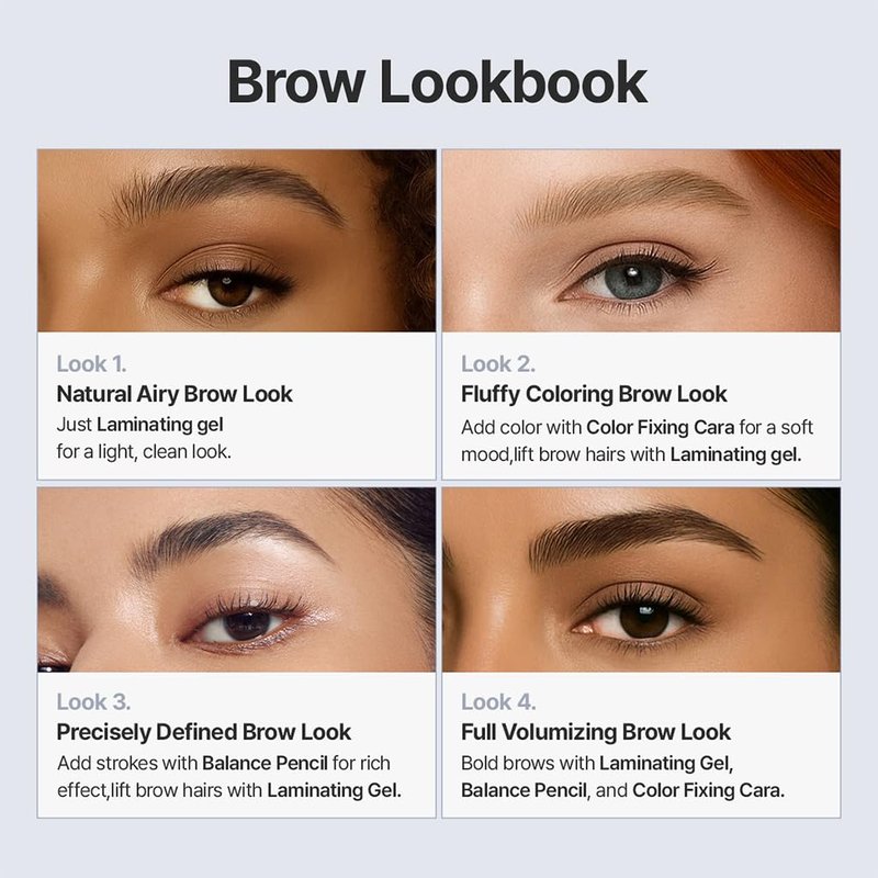 Laminating Eyebrow Clear Gel - Easy Shaping, Long-Lasting & Smudge-Free | Vegan, 0.1 fl oz