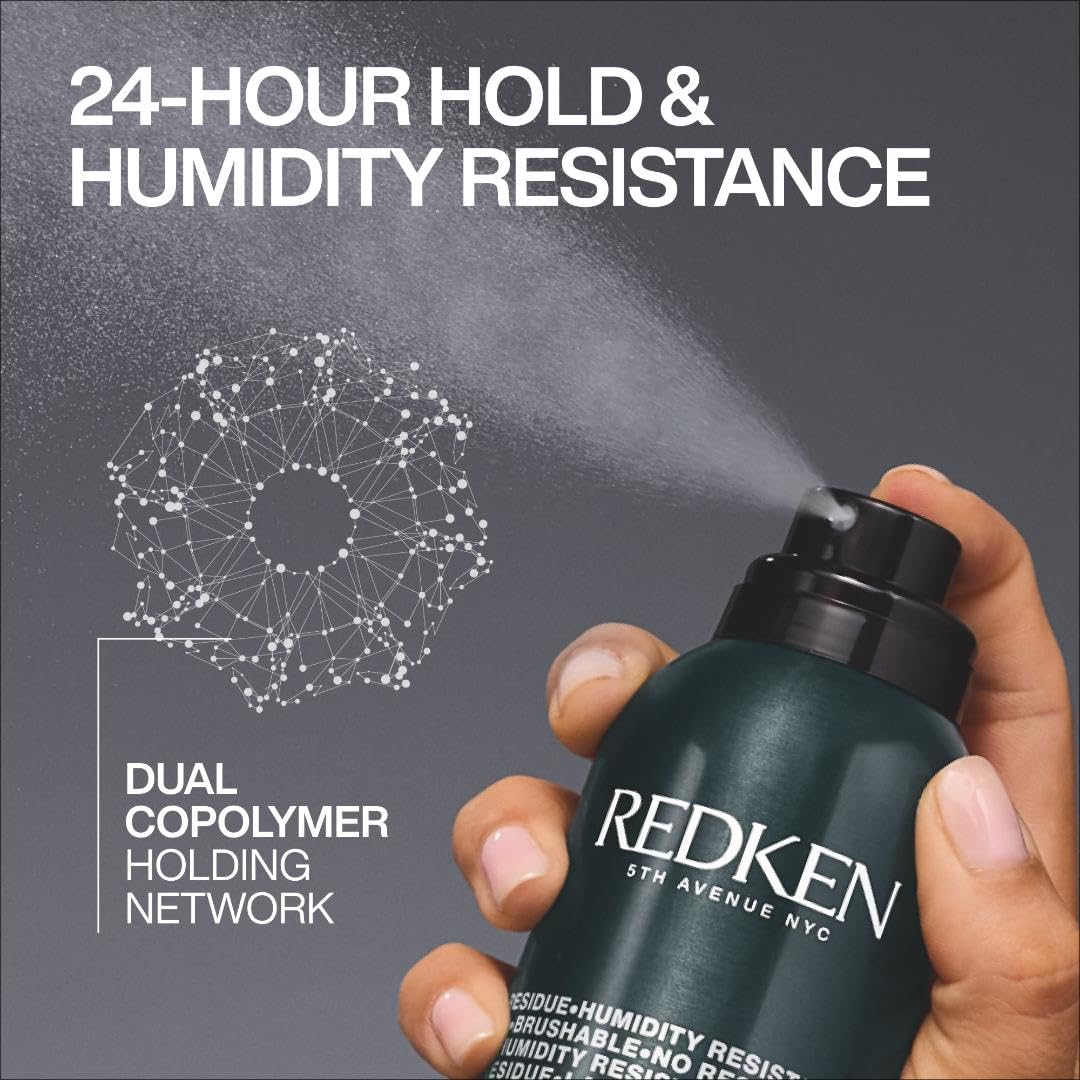 Redken Control Hair Spray 28 - Maximum Hold & Anti-Frizz Formula | 24-Hour Humidity Resistance for All Hair Types