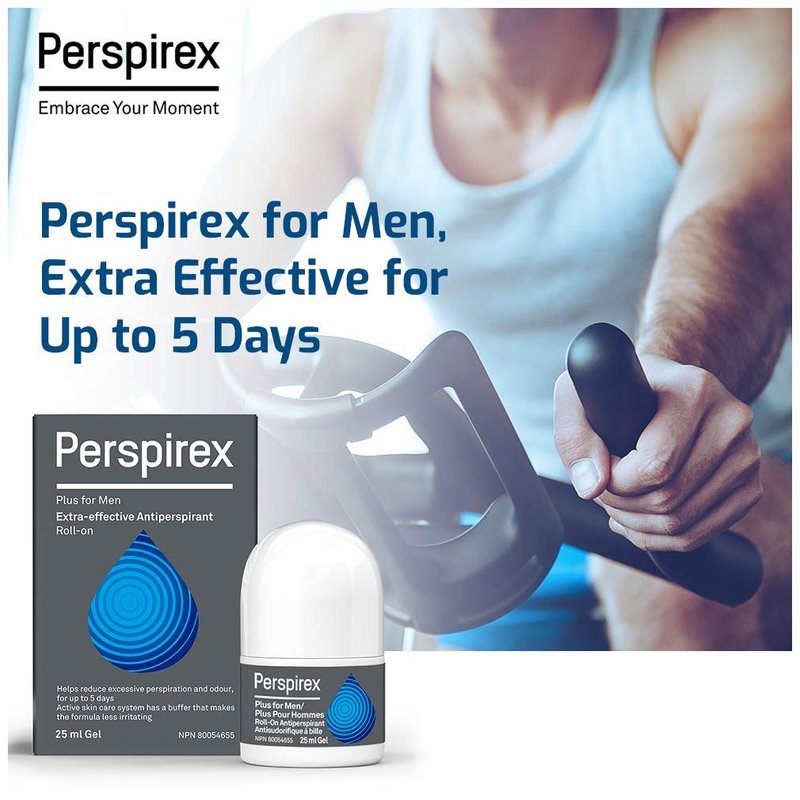 Perspirex Plus Men’s Deodorant Antiperspirant – Clinical Strength Deodorant for Men with Excessive Sweating – High Performance, Long-Lasting Protection