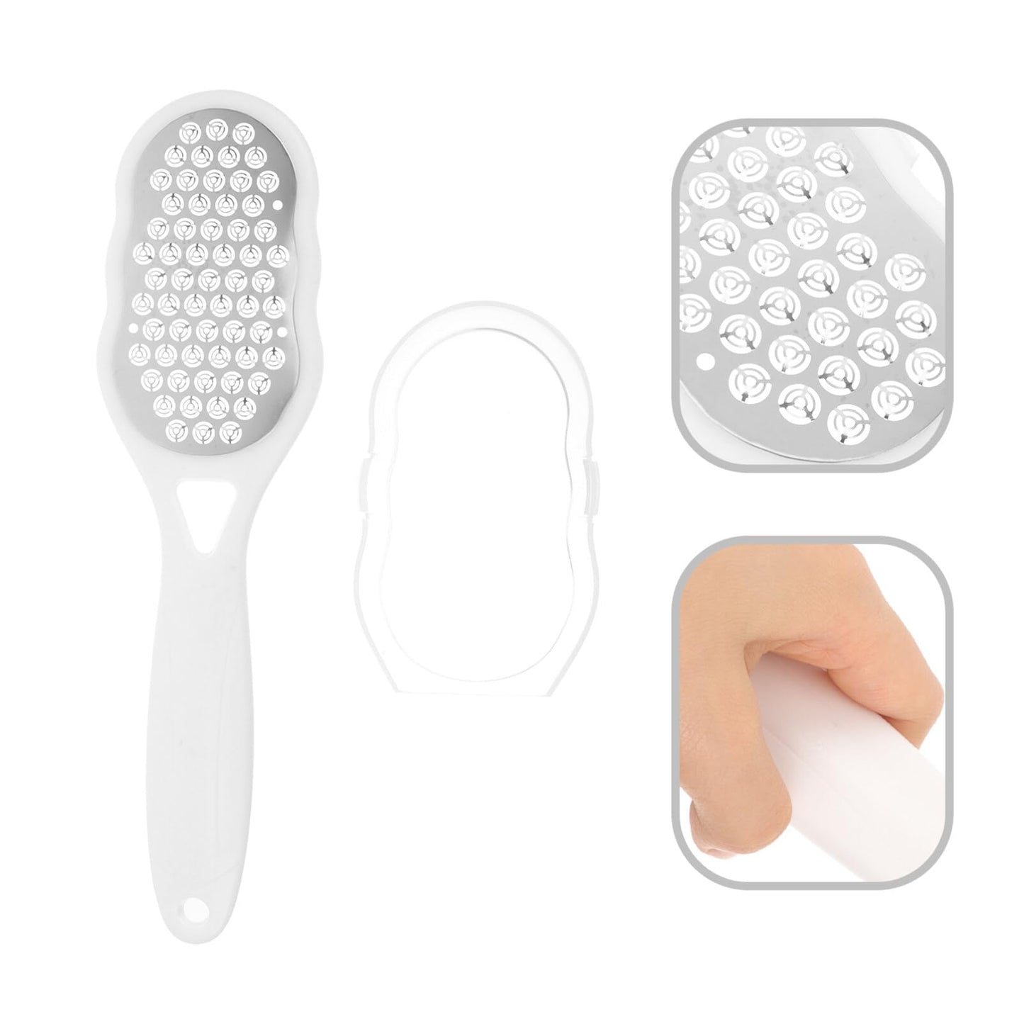 Beavorty Foot File Callus Remover 9.44 Inch Handheld Pedicure Tool for Rough Feet Dead Skin Removal and Smooth Skin Care at Home