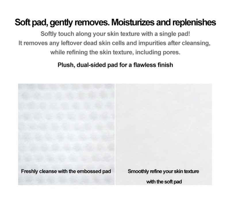 Toner Pad, 60 Pads | Clarifying & Hydrating Facial Pads for Women | Pre-Makeup Skin Prep, Pore Care, Skin Cleaning Wipe, K-Beauty, Made in Korea.