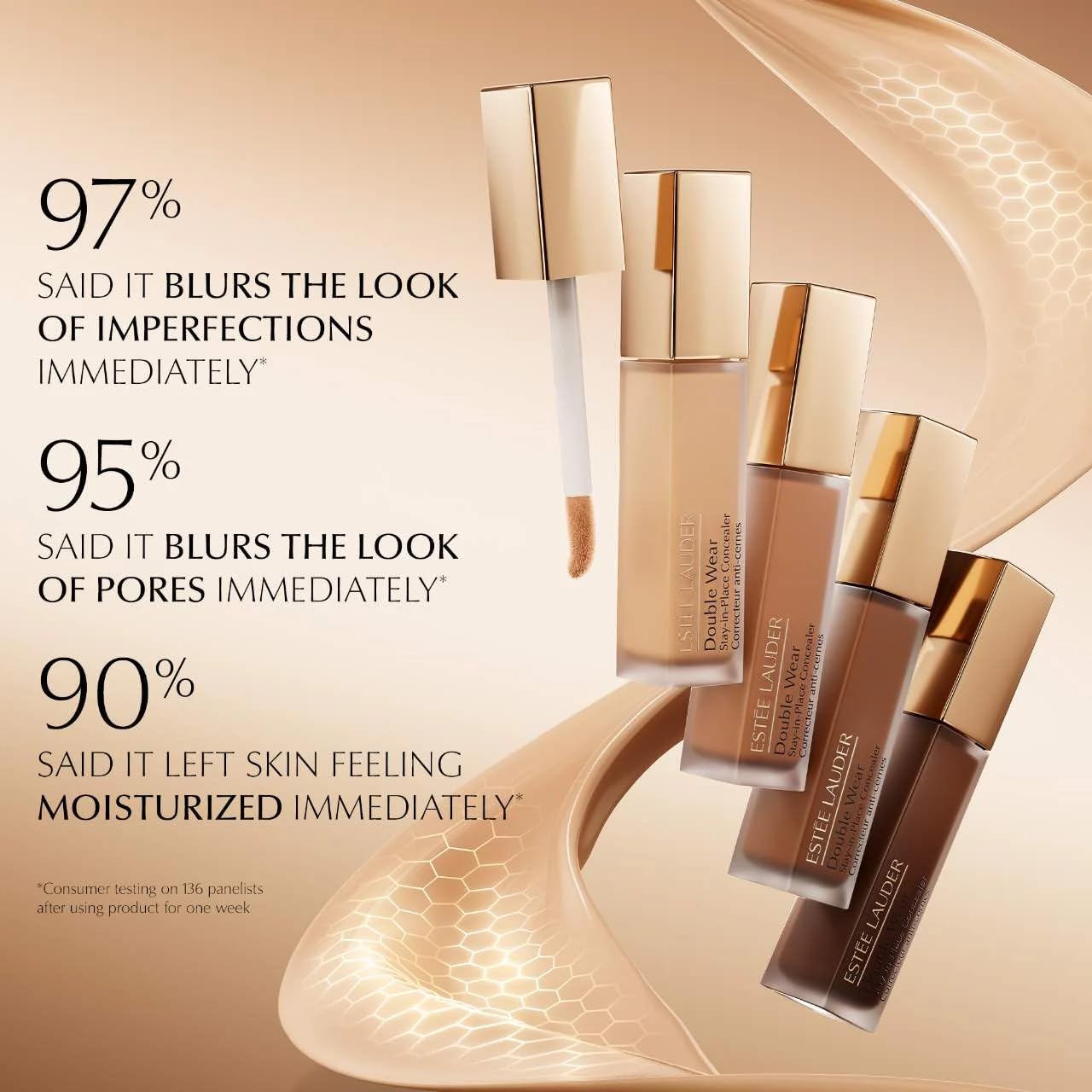 Estée Lauder Double Wear Stay-in-Place Flawless 24-Hour Concealer Makeup | Longwear | Soft Matte Finish, Medium-to-Full Coverage | Hydrating Concealer, 0.4 Fl Oz, 6N