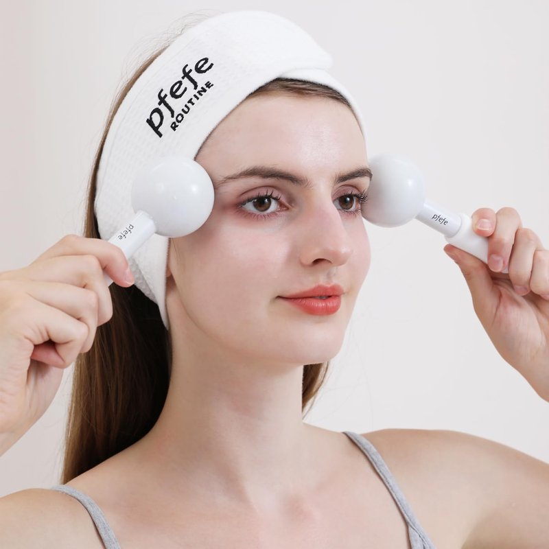 Ice Globes for Face & Eyes - Unbreakable Stainless Steel Cryo Sticks for Puffiness, Wrinkles & Dark Circles | Beauty Facial Tool