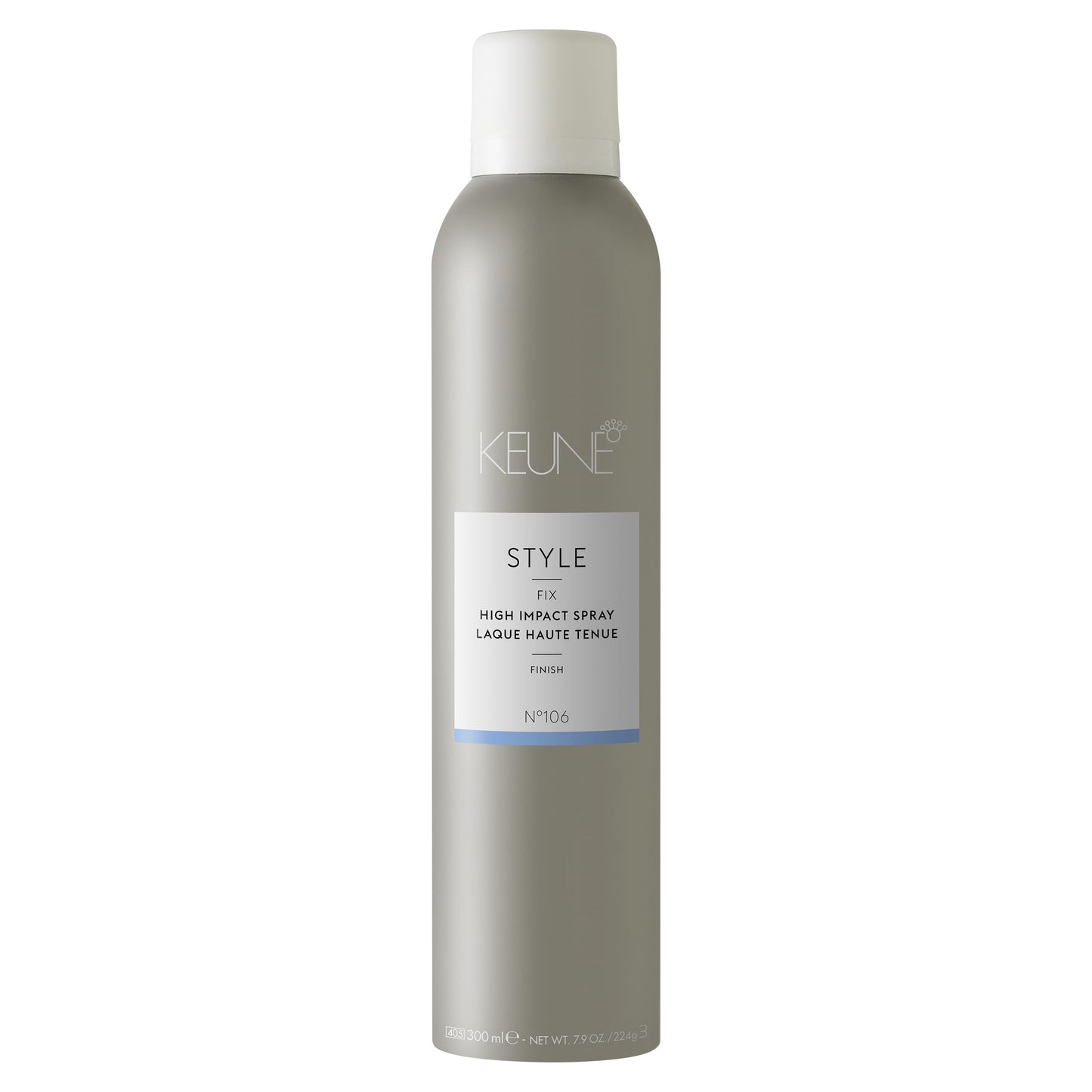 KEUNE Style High Impact Spray Fixer, Strong Hold Hairspray with Humidity Protection, Natural Shine Finishing Spray for All Hair Types, 9.2 Fl Oz