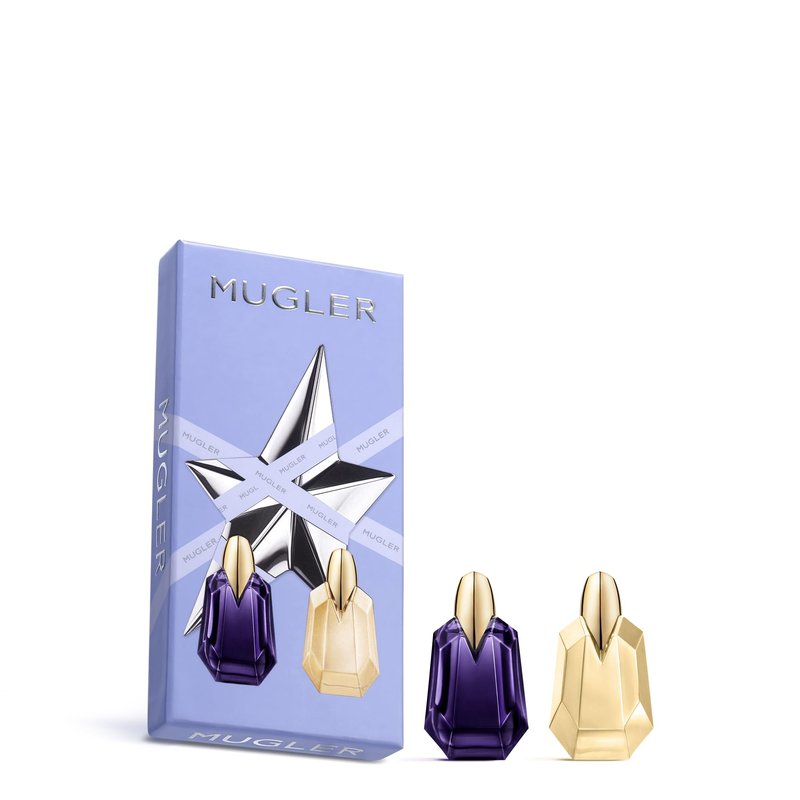 Mugler Alien & Alien Goddess - Women's Fragrance Mini Gift Set - Floral & Woody - Travel Size, 0.2 Fl Oz Each