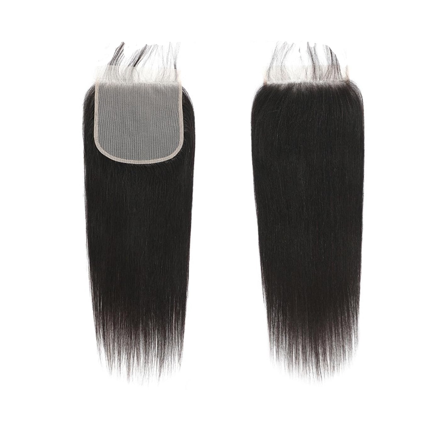 6x6 Hd Lace Closure Straight Free Part Unprocessed Virgin Brazilian Human Hair Lace Pieces With Baby Hair Bleached Knots Wet And Wavy Sew In Hair Extensions Natural Color 14 Inch
