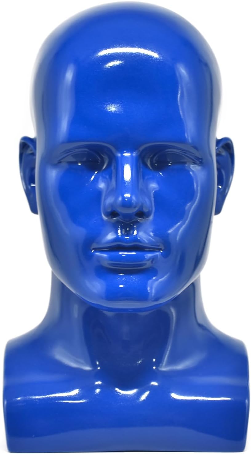 Professional Male Mannequin Head for Displaying Wigs, Hats, Sunglasses & Jewelry | Versatile Display Stand