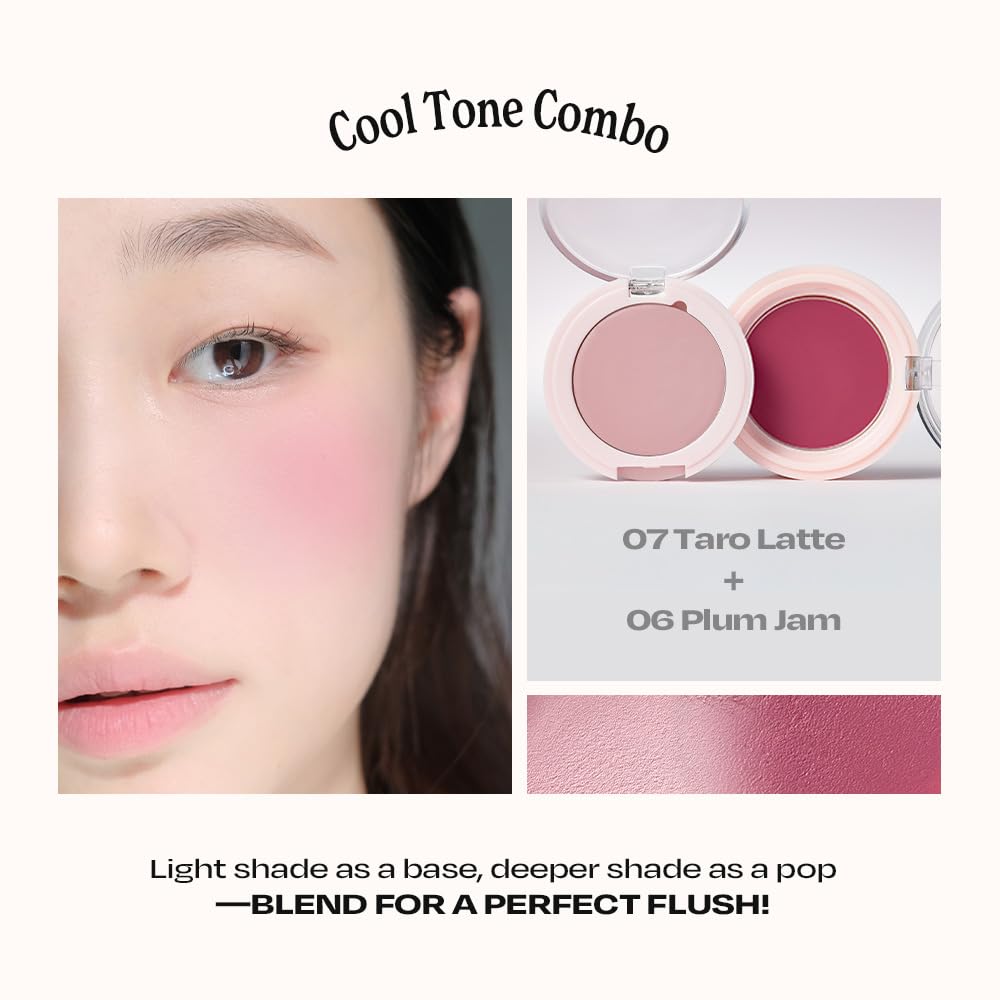 Balmy Cream Cheek | Lightweight Cloud-Touch Cheek Color | Buildable, Long-Wear Cream Blush with a Soft Matte Finish for Natural & Bold Looks | 2.5 g (No.5 Tender Rose)