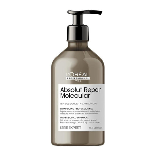 L'Oréal Professionnel Paris Absolut Repair Shampoo - Damage Repair & Strength Restoration for All Hair Types | Sulfate-Free, With Peptide Bonder & Amino Acids