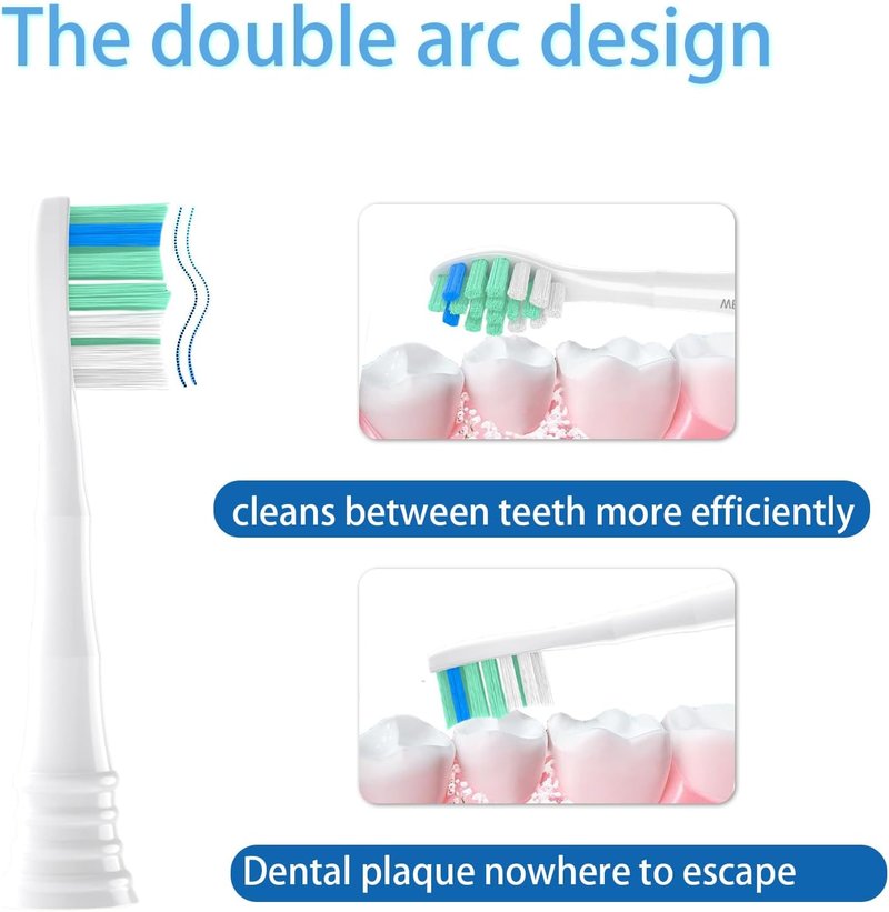 Replacement Toothbrush Heads for Philips Sonicare C2 - 6 Pack, High-Quality Bristles for Superior Cleaning