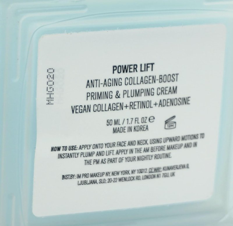 Il Makiage Power Lift Plumping Cream - Advanced Anti-Aging & Priming Face Cream with Vegan Ingredients, 1.69 fl oz