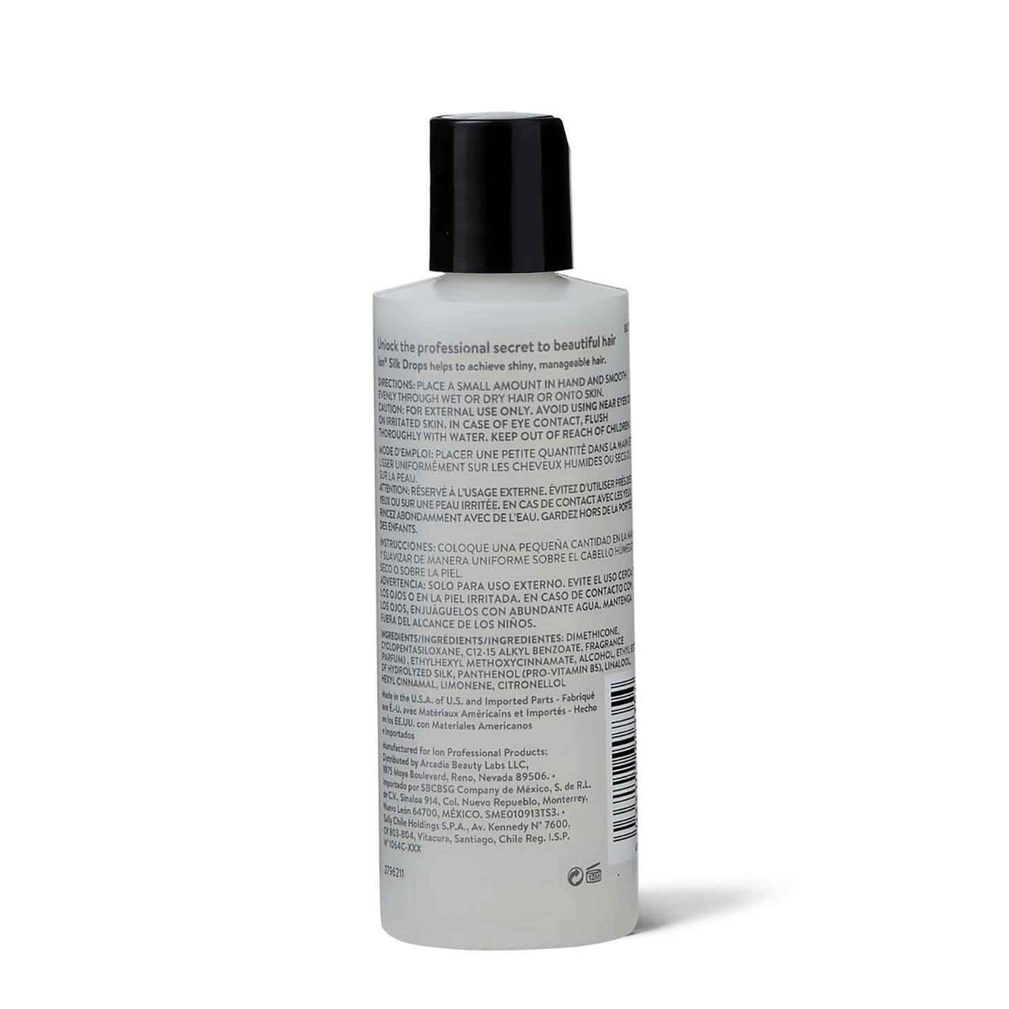 Silk Drops for Hair - Adds Shine & Softness | Lightweight Frizz Control, 4 fl oz