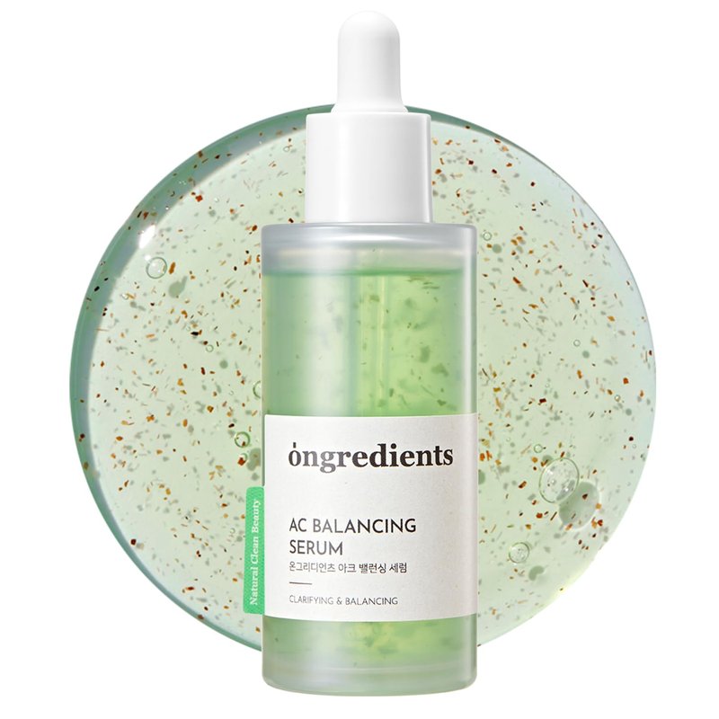 ONGREDIENTS AC Balancing Serum | Soothing Facial Serum | Niacinamide, Heartleaf, Ceramide, Panthenol, Hyaluronic Acid, Trouble Care, Oil Control, Non-Greasy | Vegan, Korean Skin Care 50ml / 1.69 fl Oz