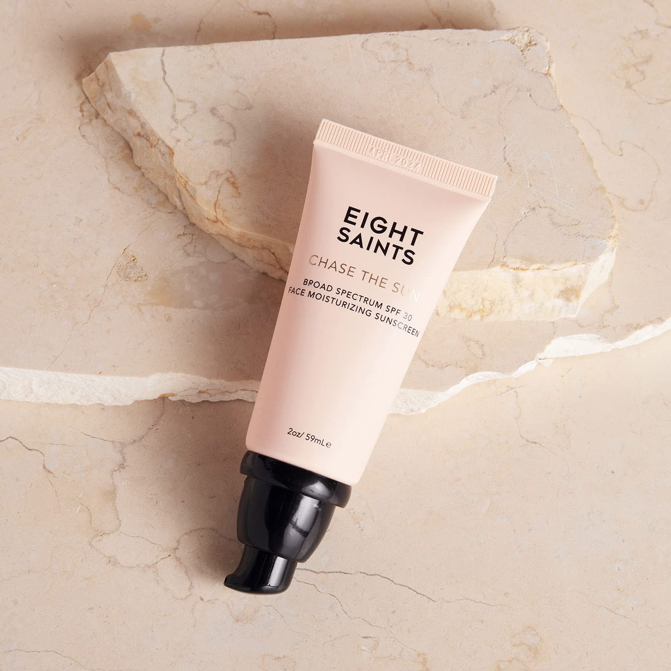 Eight Saints Chase the Sun Broad Spectrum SPF (30) Face Moisturizing Sunscreen, Mineral-Base Sun Protection Daily Face Moisturizer, with Hyaluronic Acid, Squalane, and Vitamin E, 2 Ounces, New Formula