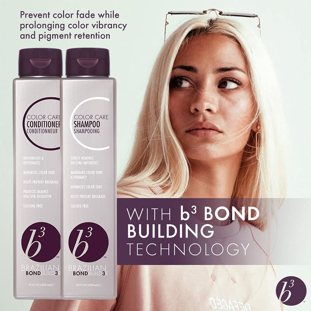 B3 Brazilian Bondbuilder Color Care Conditioner - Repair & Moisturize Color-Treated Hair | 10.1 oz