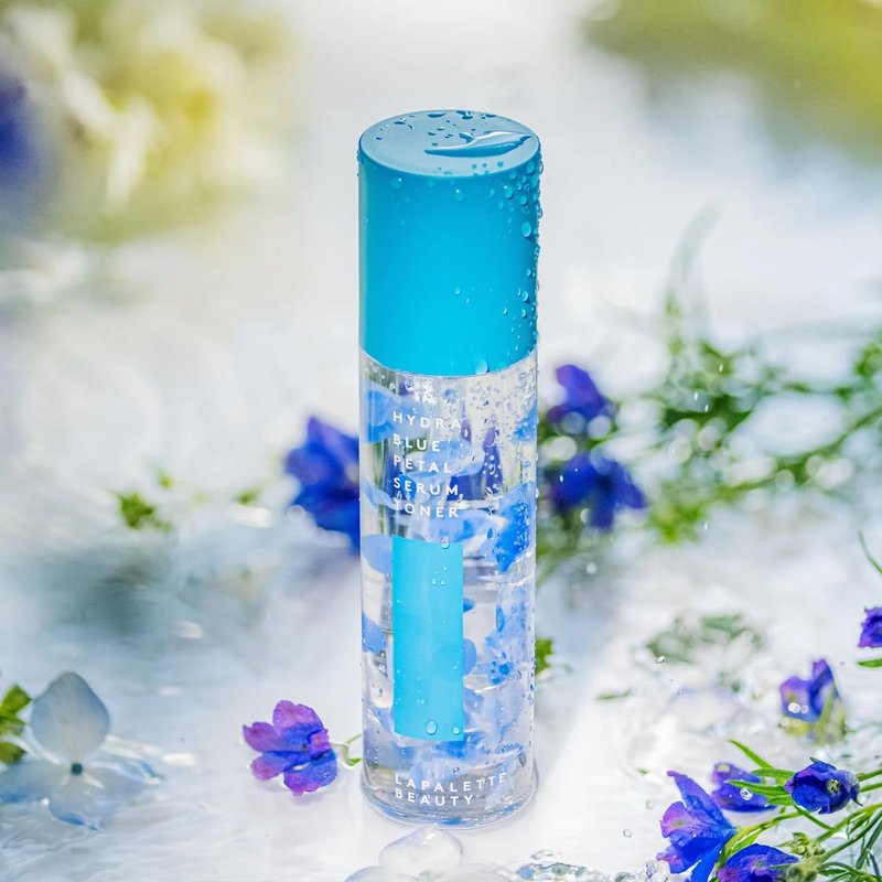Hydra Blue Petal Serum Toner - Triple Hyaluronic Acid & Iris Extract for Dry Skin | 3.38 fl. oz.