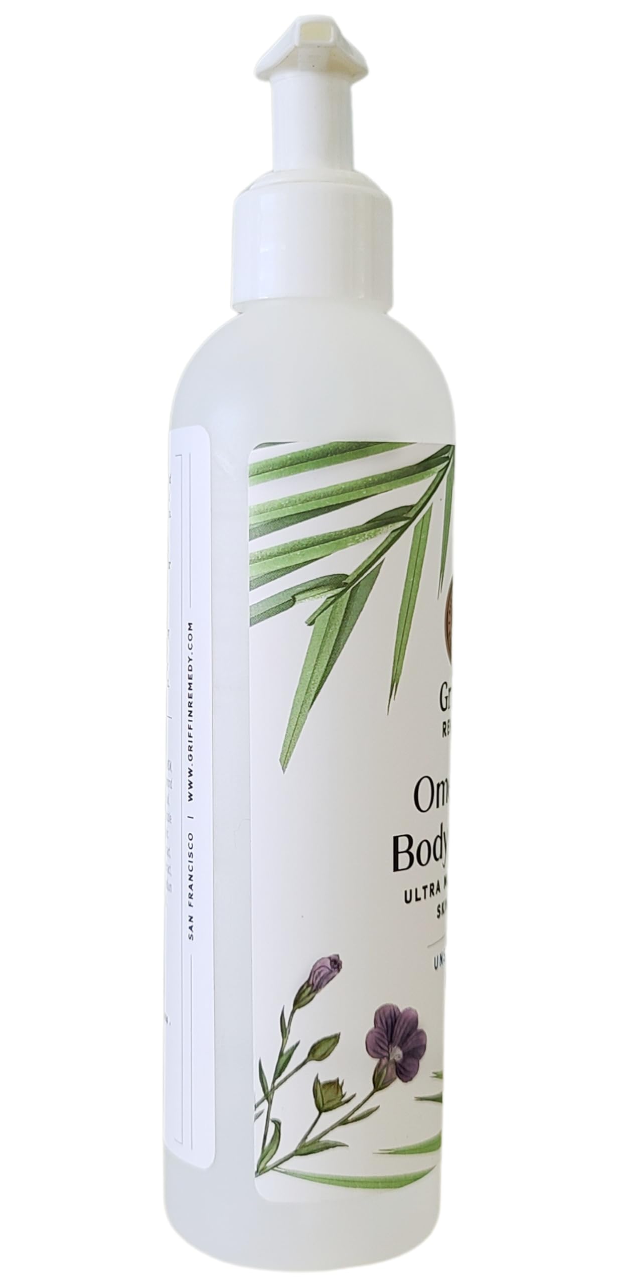 Griffin Remedy Omega-3 Body Lotion-Unscented with Organic MSM and Essential Oils, Ultra Moisturizing, All Natural, Paraben Free, Sulfate Free 8 fl oz