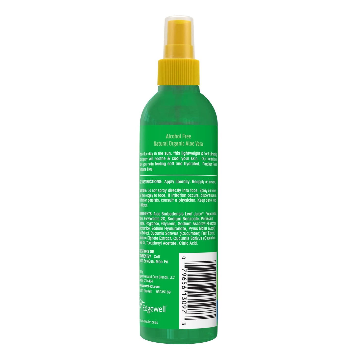 Banana Boat Aloe After Sun Spray with Cucumber Extract & Vitamin E, Broad Spectrum Pump Spray, 6oz. (Pack of 2)