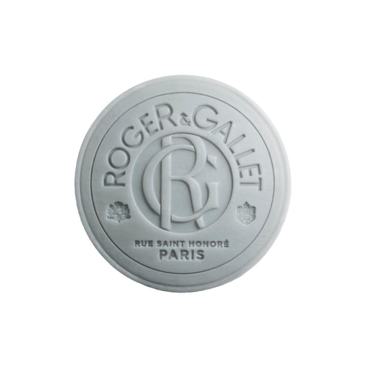 ROGER & GALLET Shaving Soap Bar Cologne Twist - Enriched with Sweet Almond Oil & Sage Extract - Gentle, Comfortable Shave - Solid Eco-Friendly Shaving Soap Puck for Men - 100g