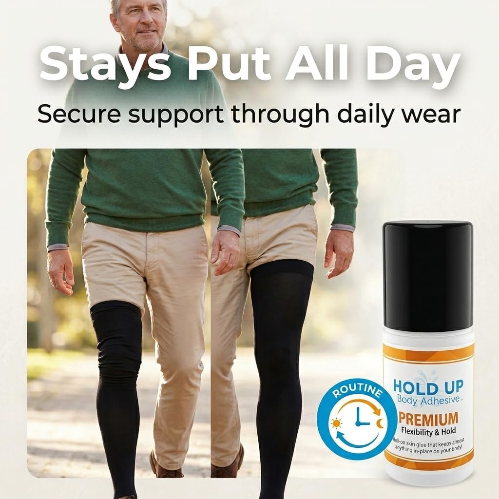 Hold Up Body Adhesive - Premium Roll-On Skin Glue for Dancers & Costumes | 2 oz, 2-Pack