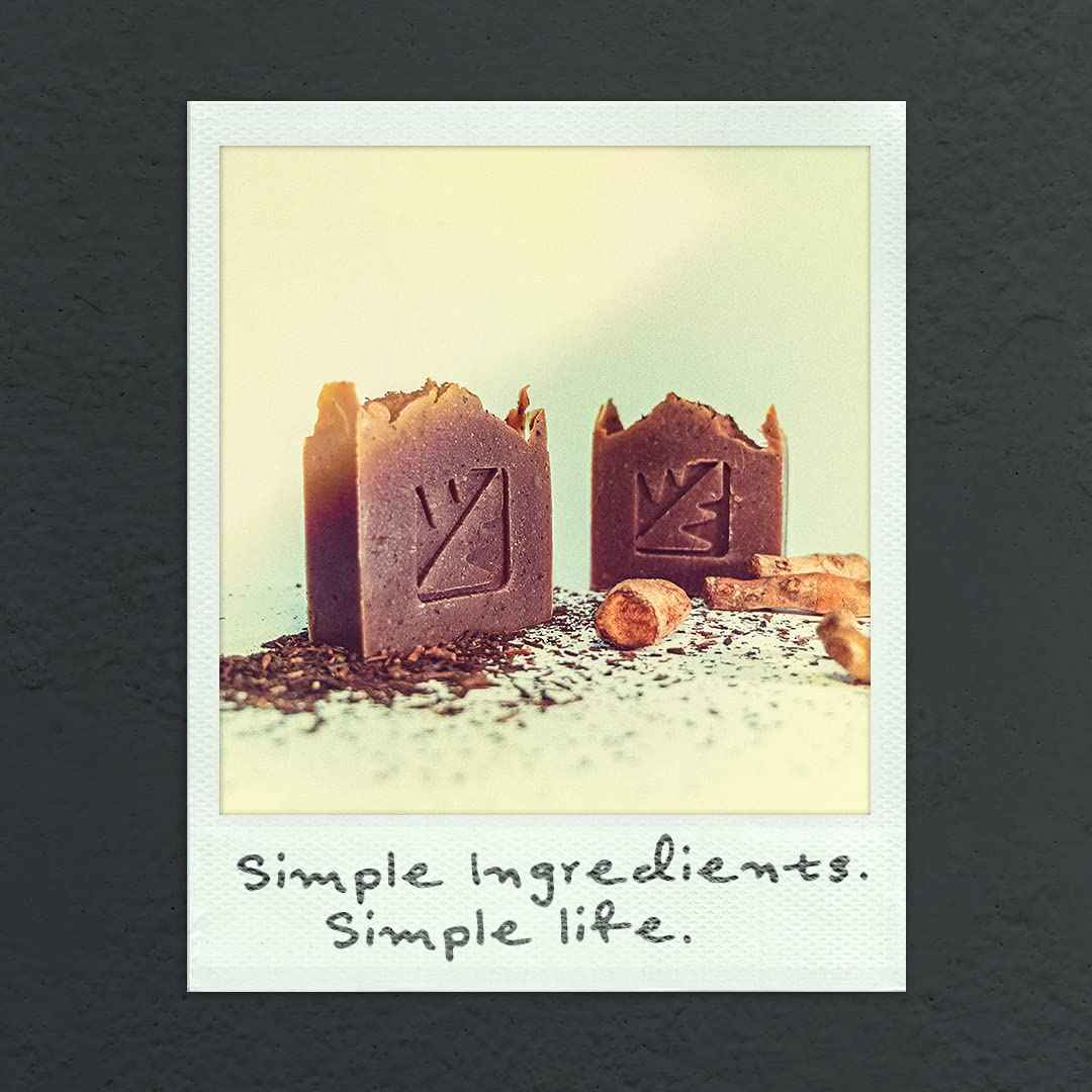 MONCstuff Natural Bar Soap (Thai Milk Tea & Turmeric) for Men and Women - Handmade with Organic Coconut Oil, Rice Milk, and MORE - Cold Process Soap for Face and Body - 2 Bars in a Pack