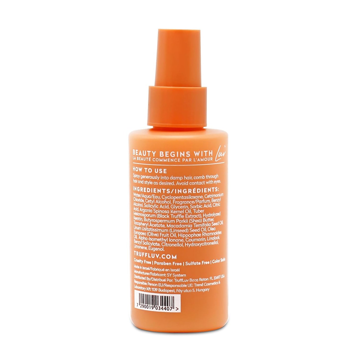 TruffLuv Argan Leave-In Mask - Deep Conditioning Hair Treatment with Black Truffle & Argan Oil | 4.2 oz