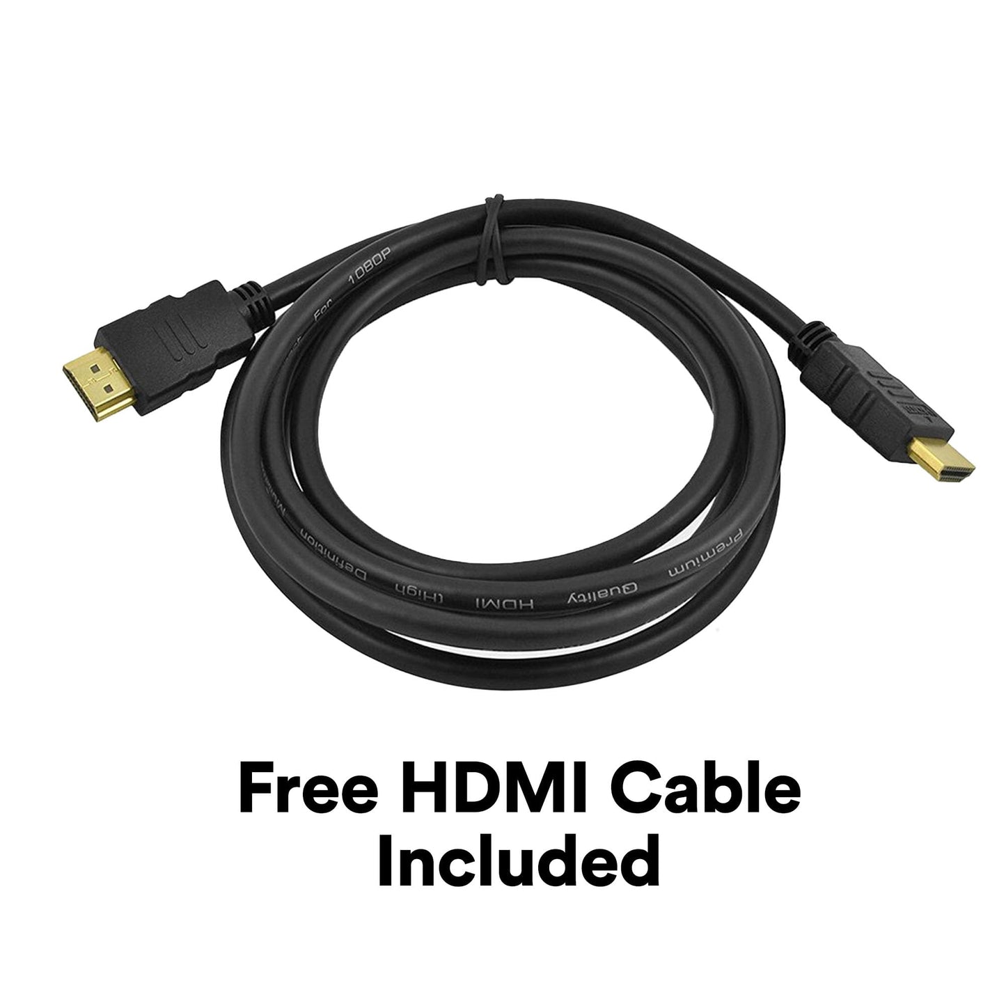 DuraPro Universal Low-Profile TV Wall Mount for 19"–60" Flat & Curved TVs – Easy Install, VESA Compatible, Bonus 6ft HDMI Cable