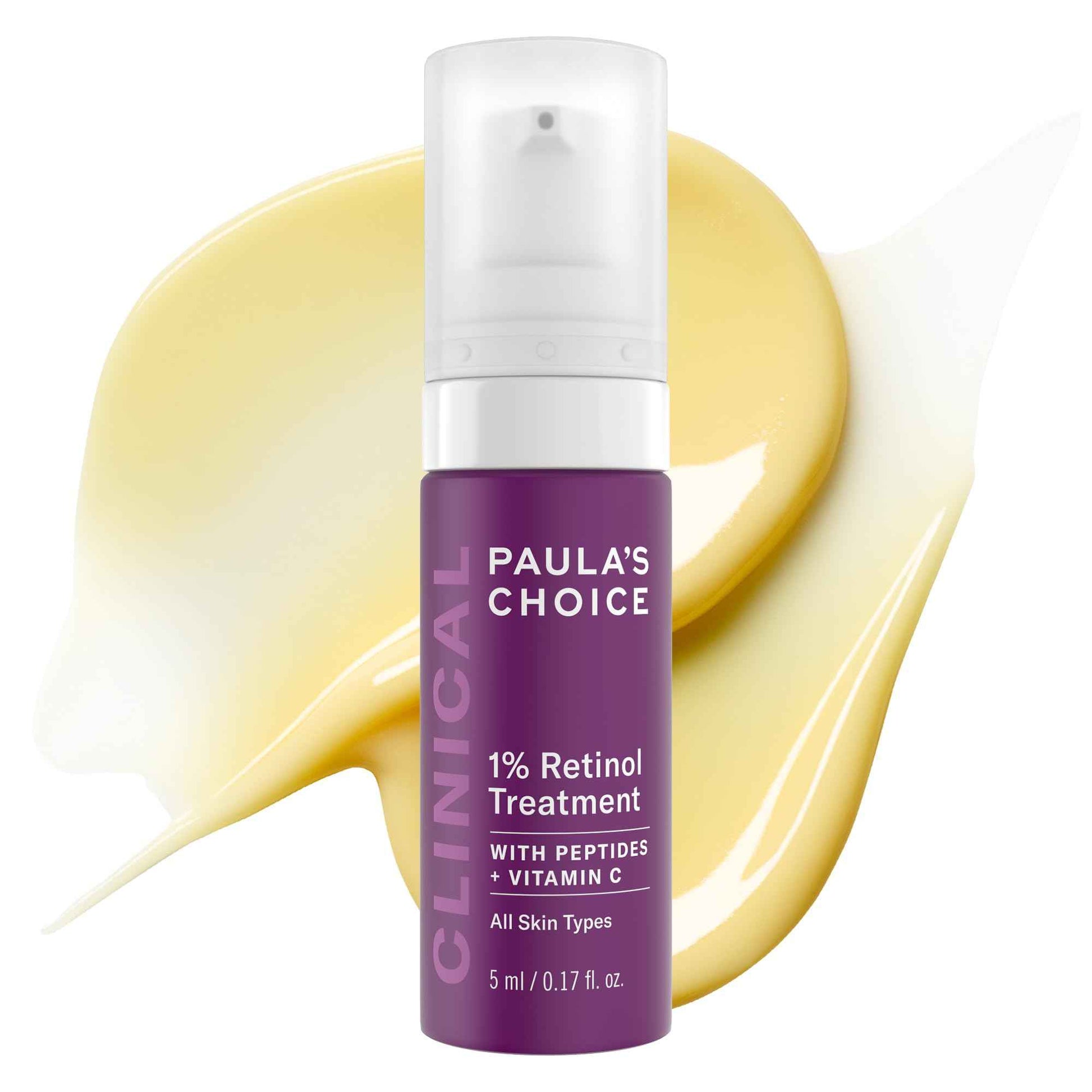 Paula's Choice CLINICAL 1% Retinol Treatment Cream with Peptides, Vitamin C & Licorice Extract, Anti-Aging & Wrinkles, Travel Size. PACKAGING MAY VARY.