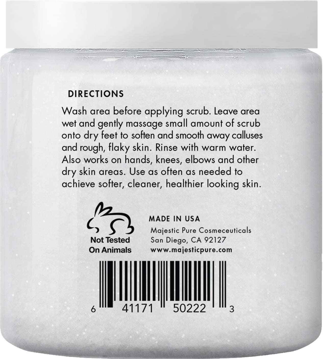 Majestic Pure Sweet Orange Scrub (10 oz) and Tea Tree Scrub (10 oz) Bundle