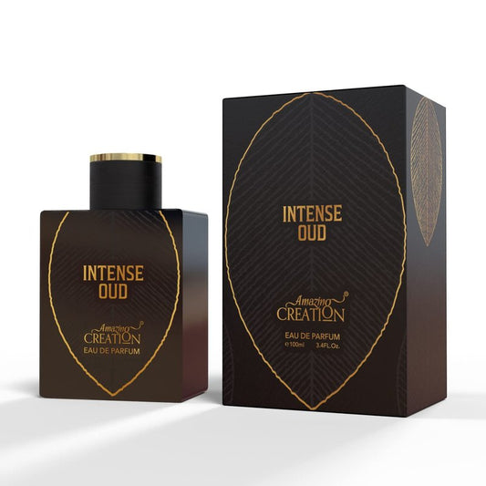 Amazing Creation Intense Oud Eau de Parfum For Men, 3.4 Fl Oz / 100ml