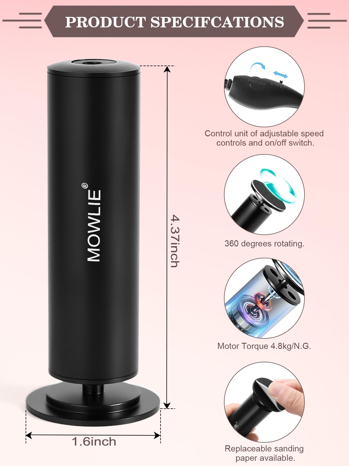 FSA&HSA Electric Foot Callus Removers, Portable Electronic Foot File Pedicure Tools, Electric Callus Remover Kit, Professional Pedi Feet Care Perfect for Dead, Hard Cracked Dry Skin Ideal Gift