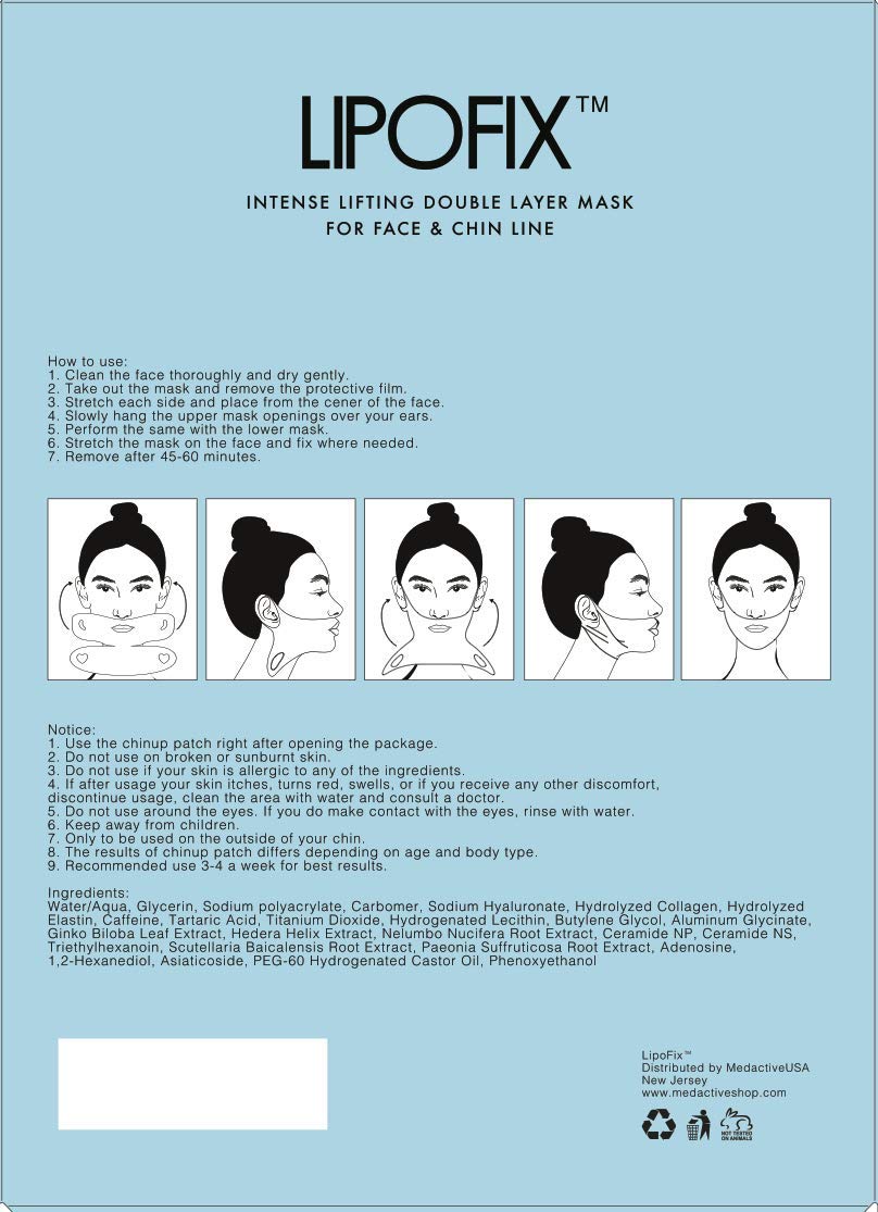 V-Line Sculpting Mask - Advanced Chin & Jawline Shaping Solution for Tightening & Lifting | 5 Pack