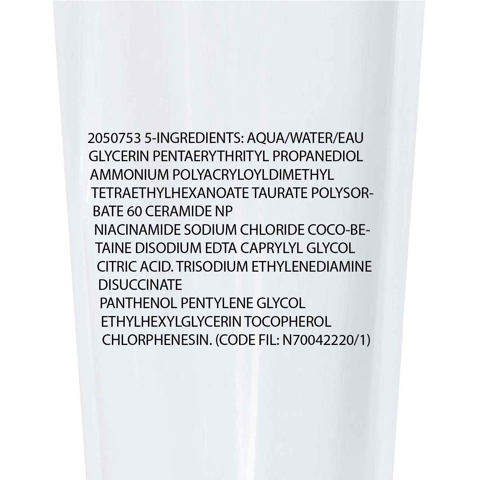 La Roche-Posay Toleriane Hydrating Gentle Face Cleanser, Hydrating Facial Cleanser With Niacinamide + Ceramides, Daily Face Wash For Dry Skin To Normal Skin, Sensitive Skin Tested, Fragrance Free